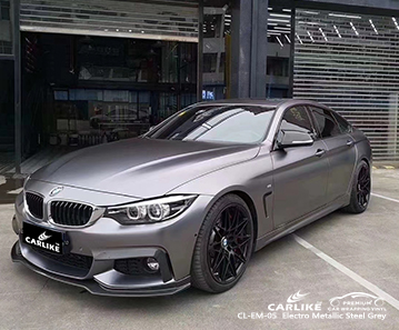 CL-EM-05 elektro metalik çelik gri araba sarma vinil mat BMW Güney Karolina Amerika Birleşik Devletleri için