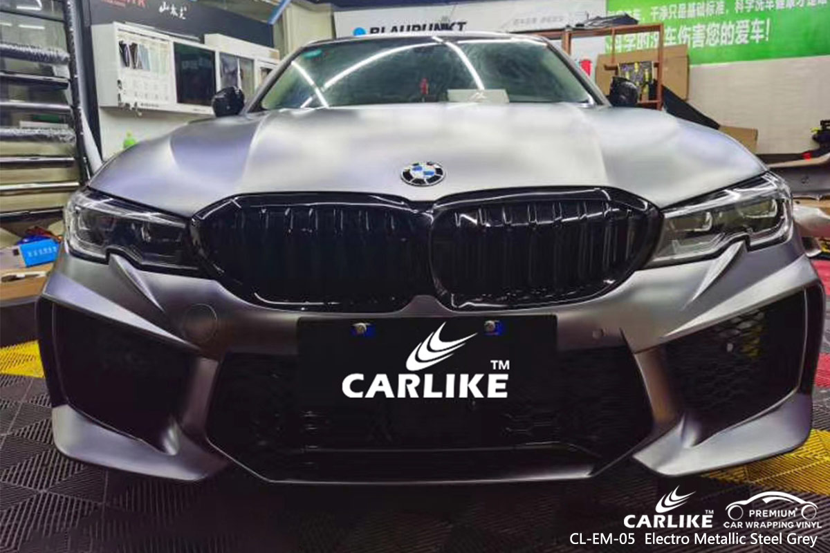 CL-EM-05 electro metallic steel grey ship vinyl sticker paper for BMW Maine United States