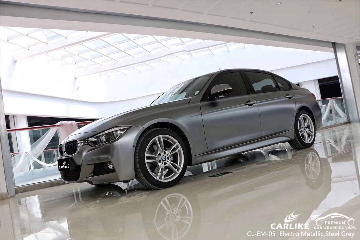 CL-EM-05 electro metallic steel grey car wrap vinyl matte for BMW South Carolina United States