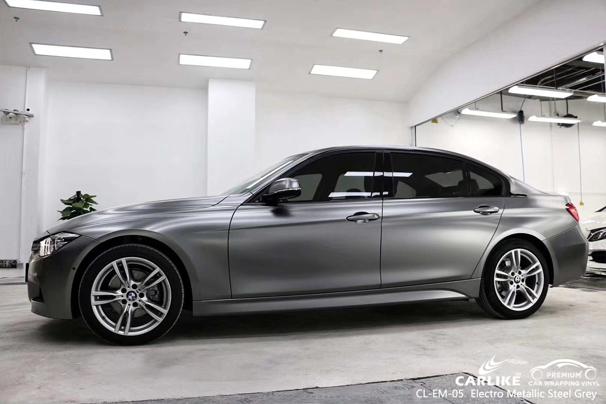CL-EM-05 electro metallic steel grey car wrap vinyl matte for BMW South Carolina United States
