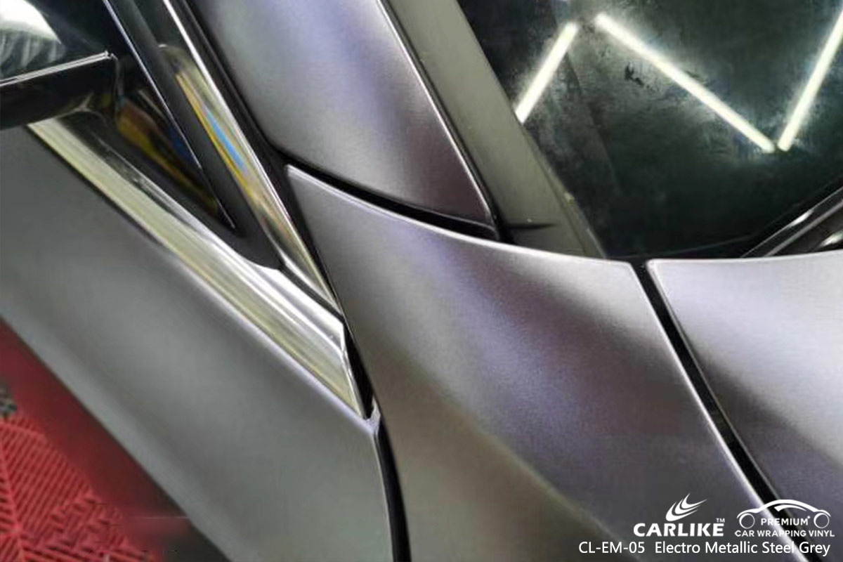 CL-EM-05 electro metallic steel grey ship vinyl sticker paper for BMW Maine United States