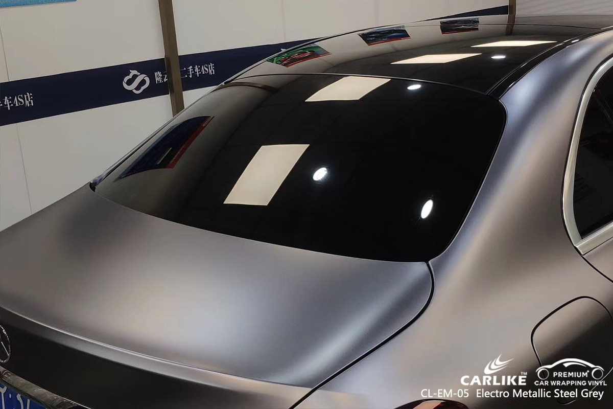 CL-EM-05 electro metallic steel grey car foil for MERCEDES-BENZ Saarland Germany