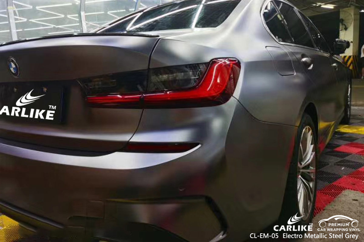 CL-EM-05 electro metallic steel grey ship vinyl sticker paper for BMW Maine United States