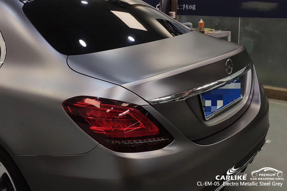 CL-EM-05 electro metallic steel grey car foil for MERCEDES-BENZ Saarland Germany