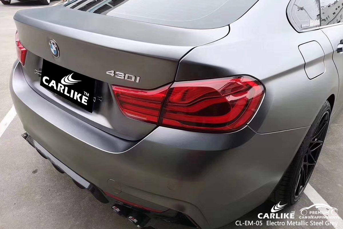CL-EM-05 electro metallic steel grey car wrap vinyl matte for BMW South Carolina United States