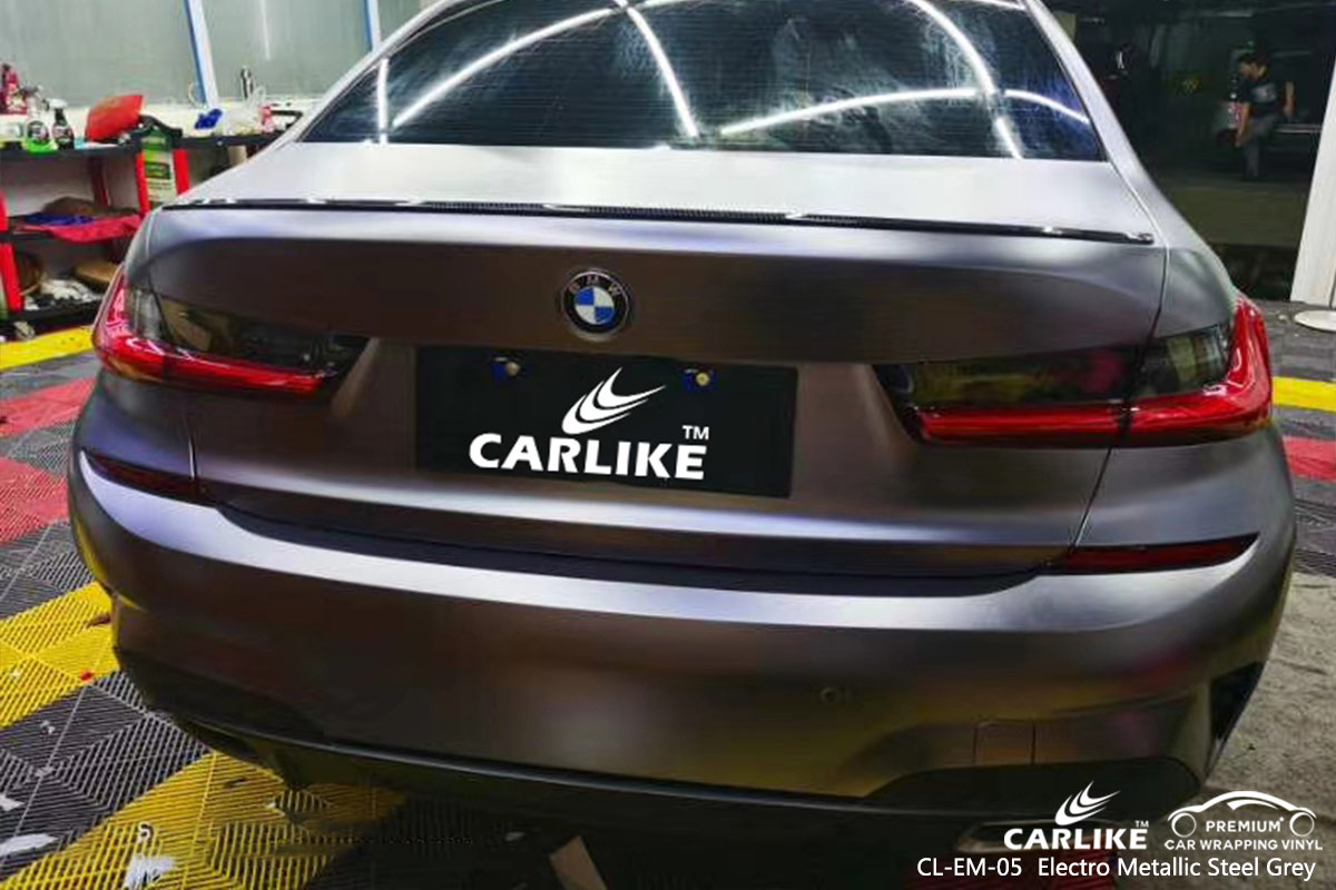 CL-EM-05 electro metallic steel grey ship vinyl sticker paper for BMW Maine United States