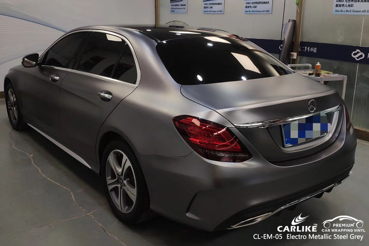 CL-EM-05 electro metallic steel grey car foil for MERCEDES-BENZ Saarland Germany