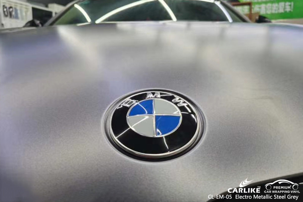 CL-EM-05 electro metallic steel grey ship vinyl sticker paper for BMW Maine United States