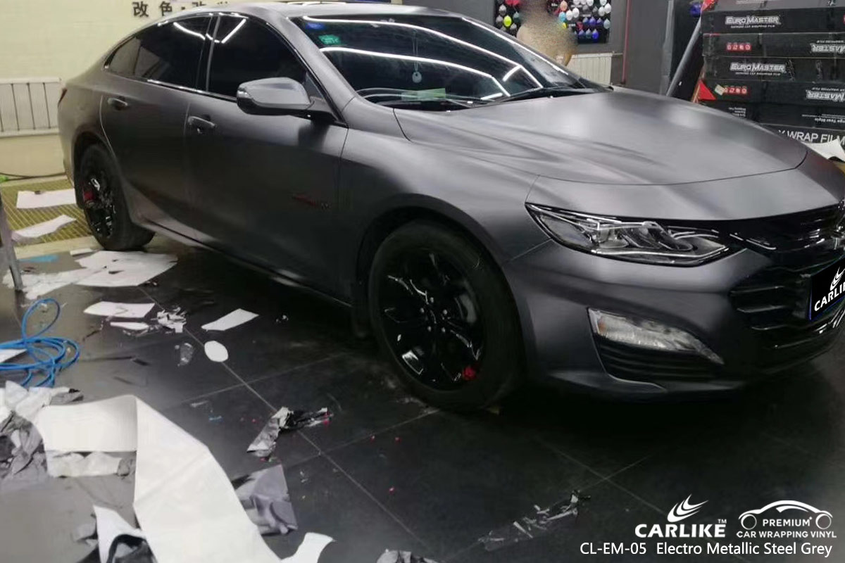 CL-EM-05 electro metallic steel grey car wrapping for CHEVROLET Alaska United States