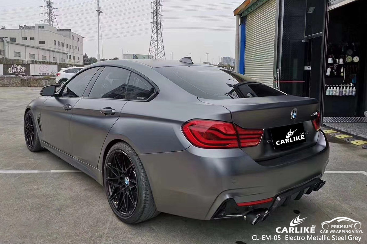 CL-EM-05 electro metallic steel grey car wrap vinyl matte for BMW South Carolina United States