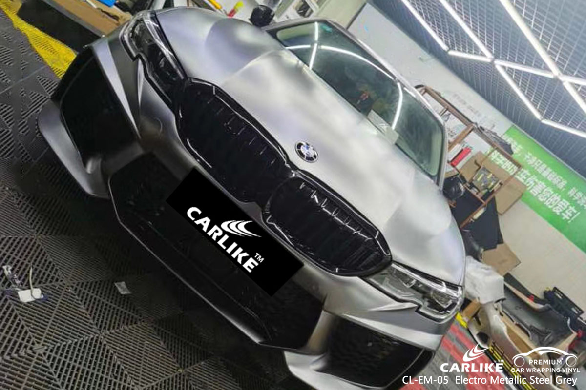 CL-EM-05 electro metallic steel grey ship vinyl sticker paper for BMW Maine United States