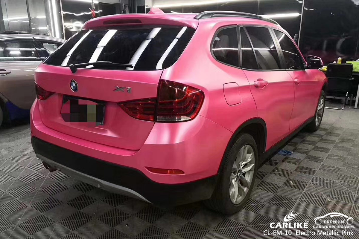 CL-EM-10 electro metallic pink vinyl wrap my car for BMW Saint Petersburg Russia
