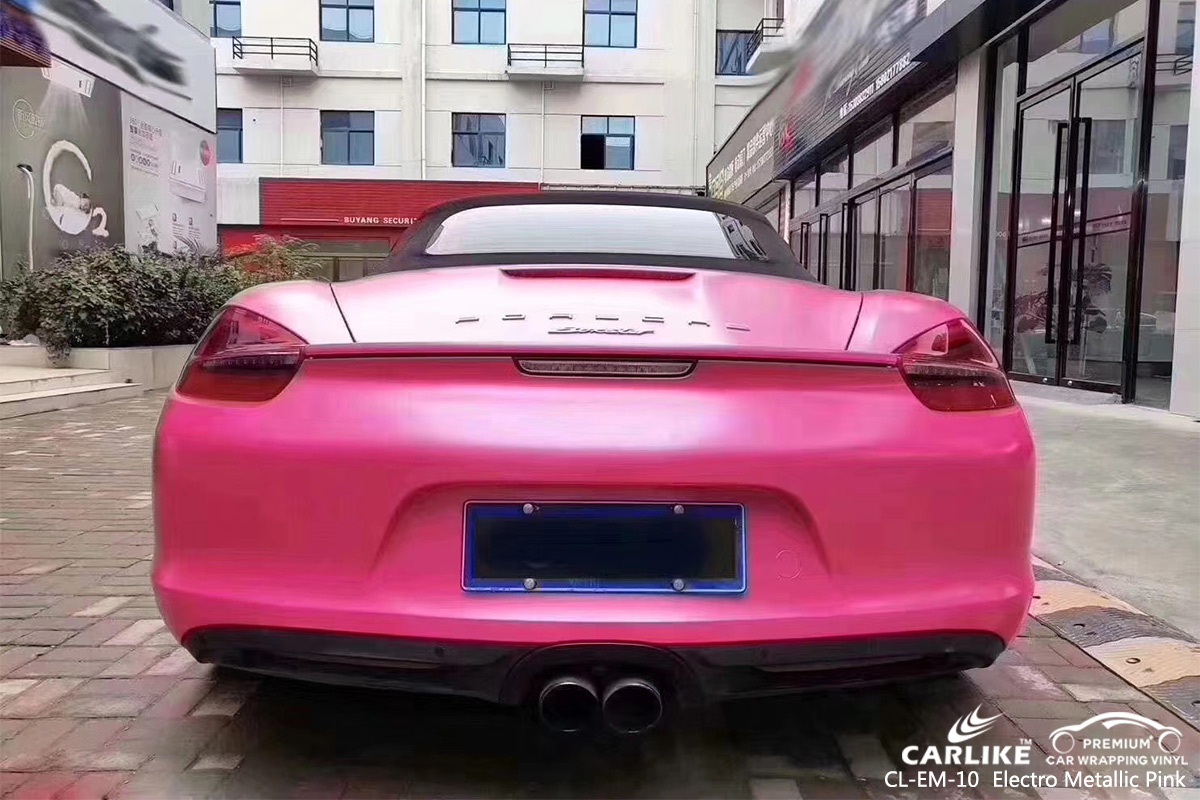 CL-EM-10 electro metallic pink vehicle wrapping for PORSCHE Western Cape South Africa
