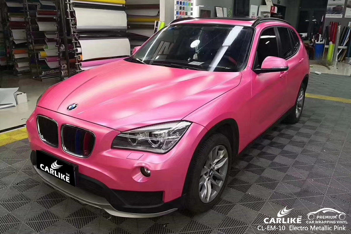 CL-EM-10 electro metallic pink vinyl wrap my car for BMW Saint Petersburg Russia