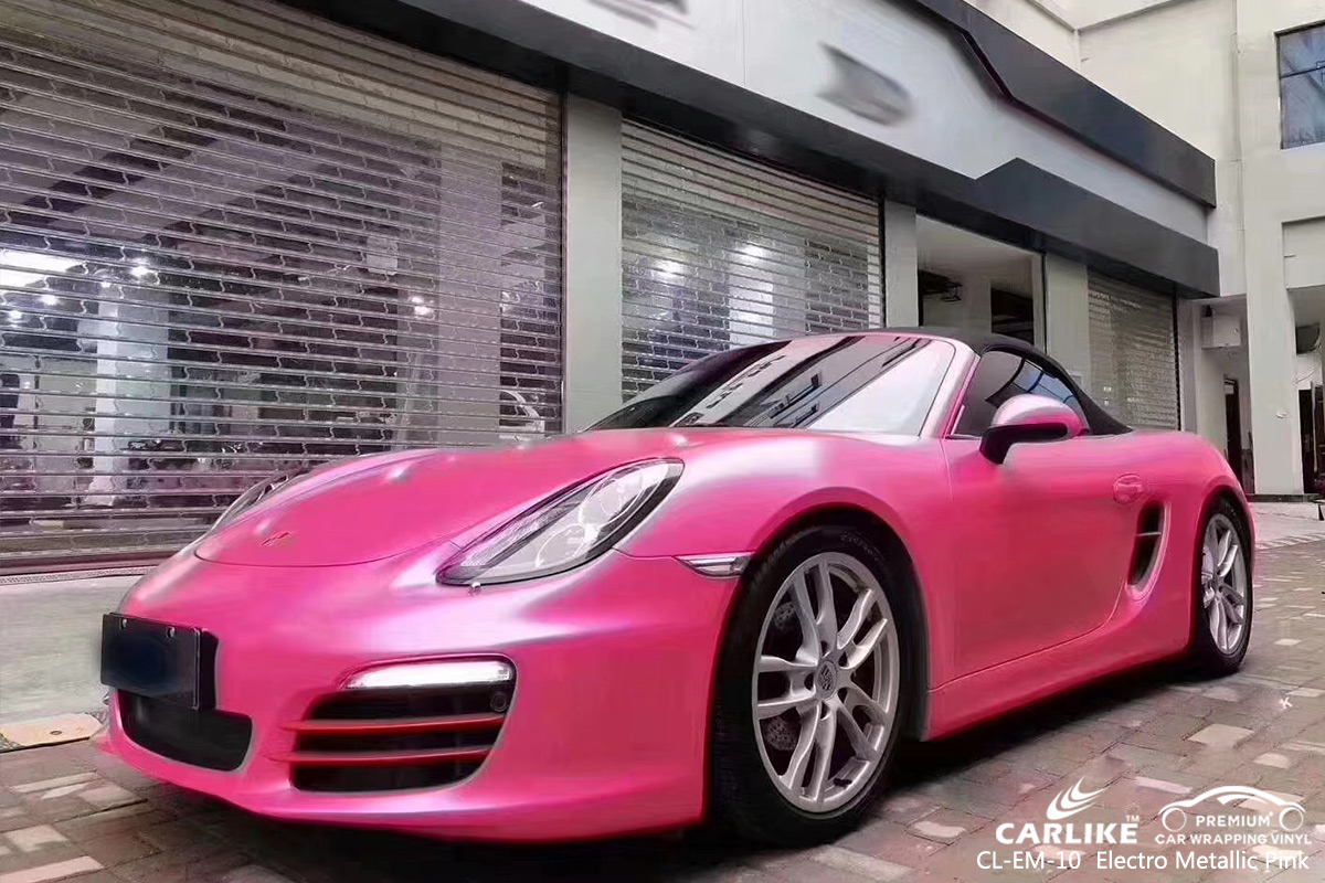 CL-EM-10 electro metallic pink vehicle wrapping for PORSCHE Western Cape South Africa