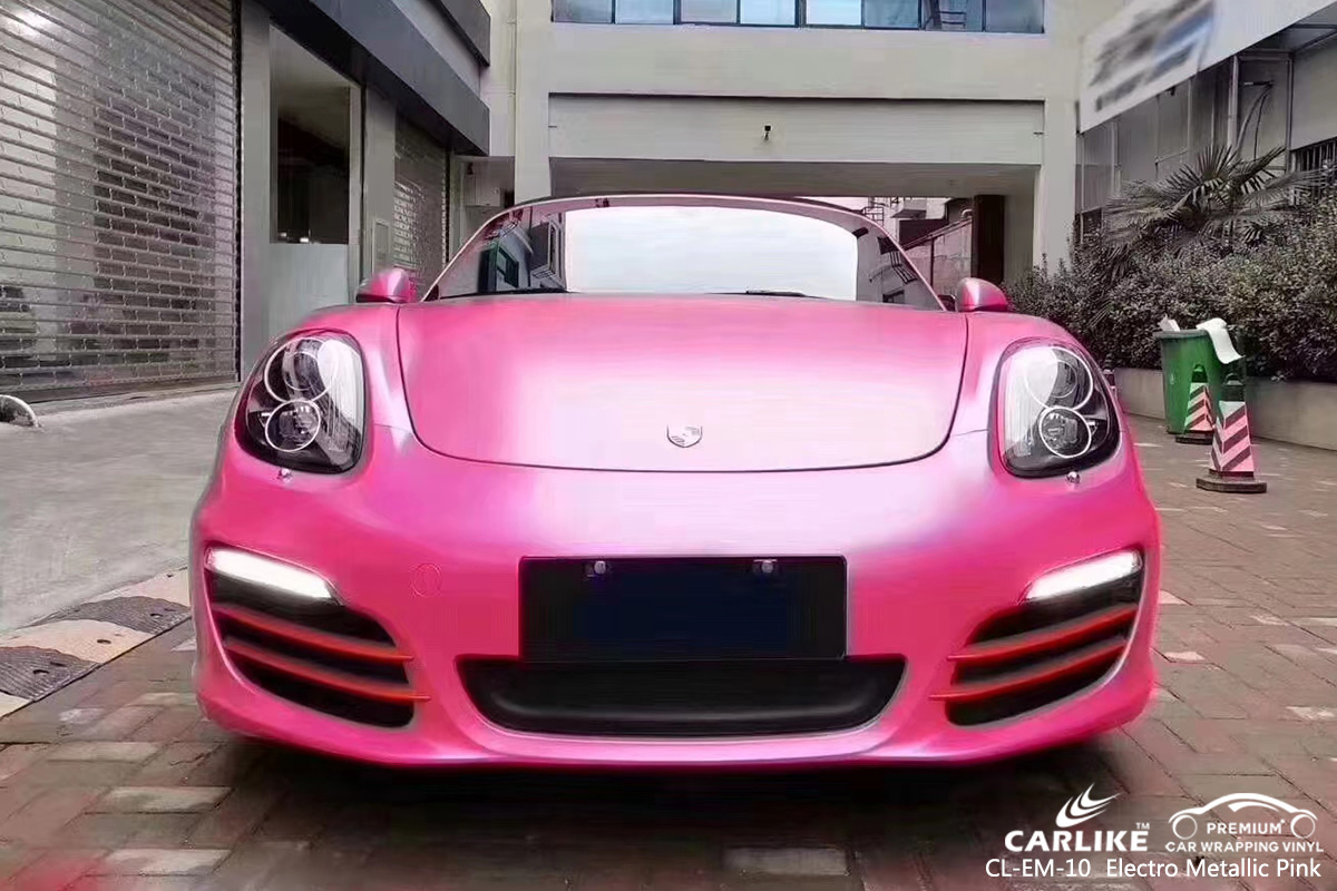 CL-EM-10 electro metallic pink vehicle wrapping for PORSCHE Western Cape South Africa
