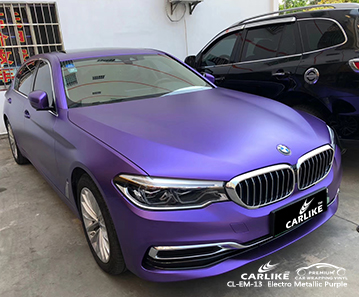 BMW Perlis Malezya için CL-EM-13 elektro metalik mor araç kaplama