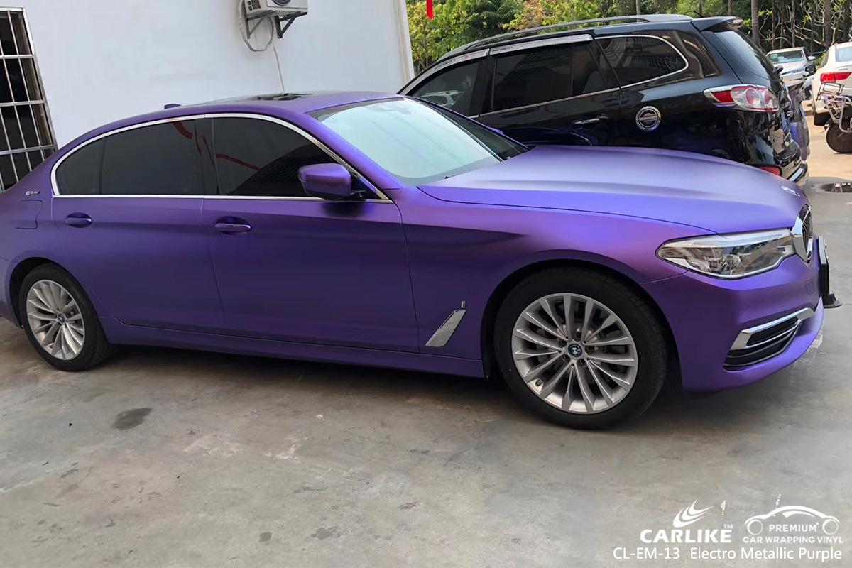CL-EM-13 electro metallic purple vehicle wrapping for BMW Perlis Malaysia