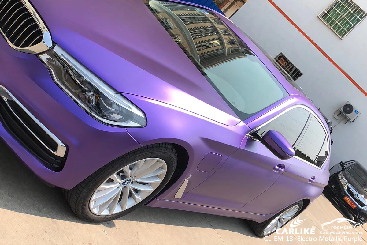 CL-EM-13 electro metallic purple vehicle wrapping for BMW Perlis Malaysia