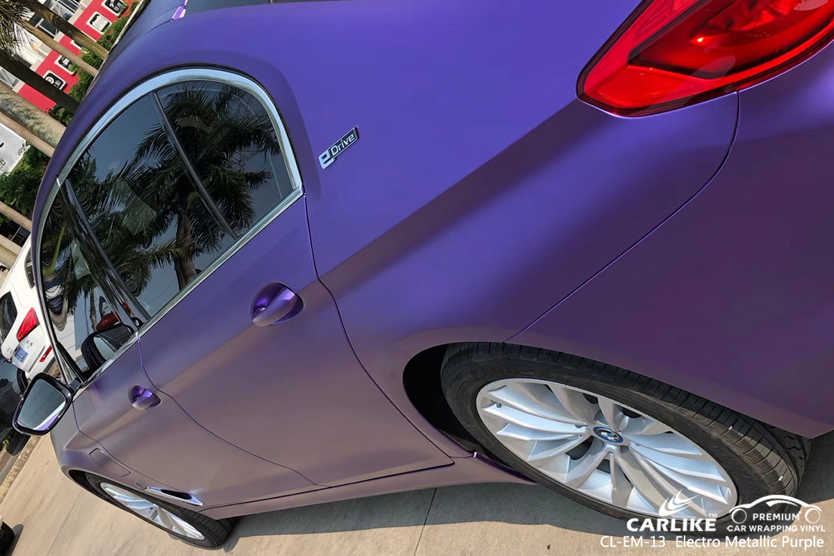 CL-EM-13 electro metallic purple vehicle wrapping for BMW Perlis Malaysia