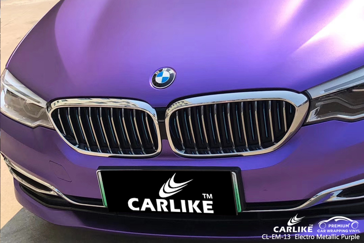 CL-EM-13 electro metallic purple vehicle wrapping for BMW Perlis Malaysia