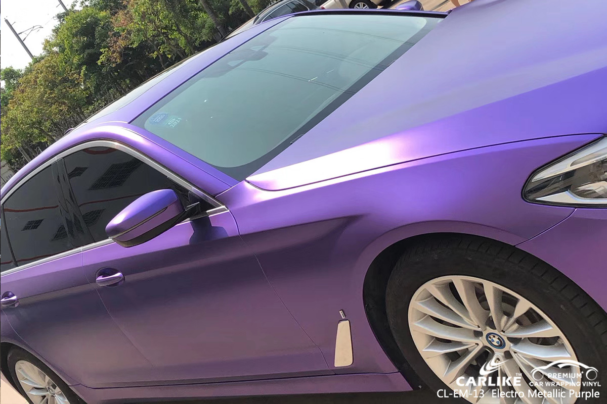 CL-EM-13 electro metallic purple vehicle wrapping for BMW Perlis Malaysia