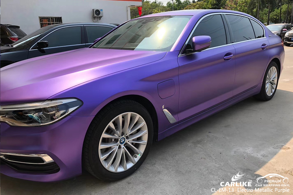 CL-EM-13 electro metallic purple vehicle wrapping for BMW Perlis Malaysia