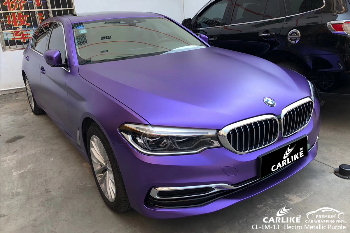 CL-EM-13 electro metallic purple vehicle wrapping for BMW Perlis Malaysia