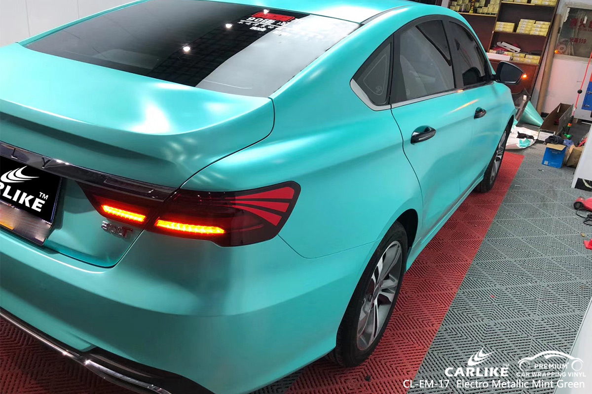 CL-EM-17 electro metallic mint green car wrap gloss for GEELY Kastamonu Turkey