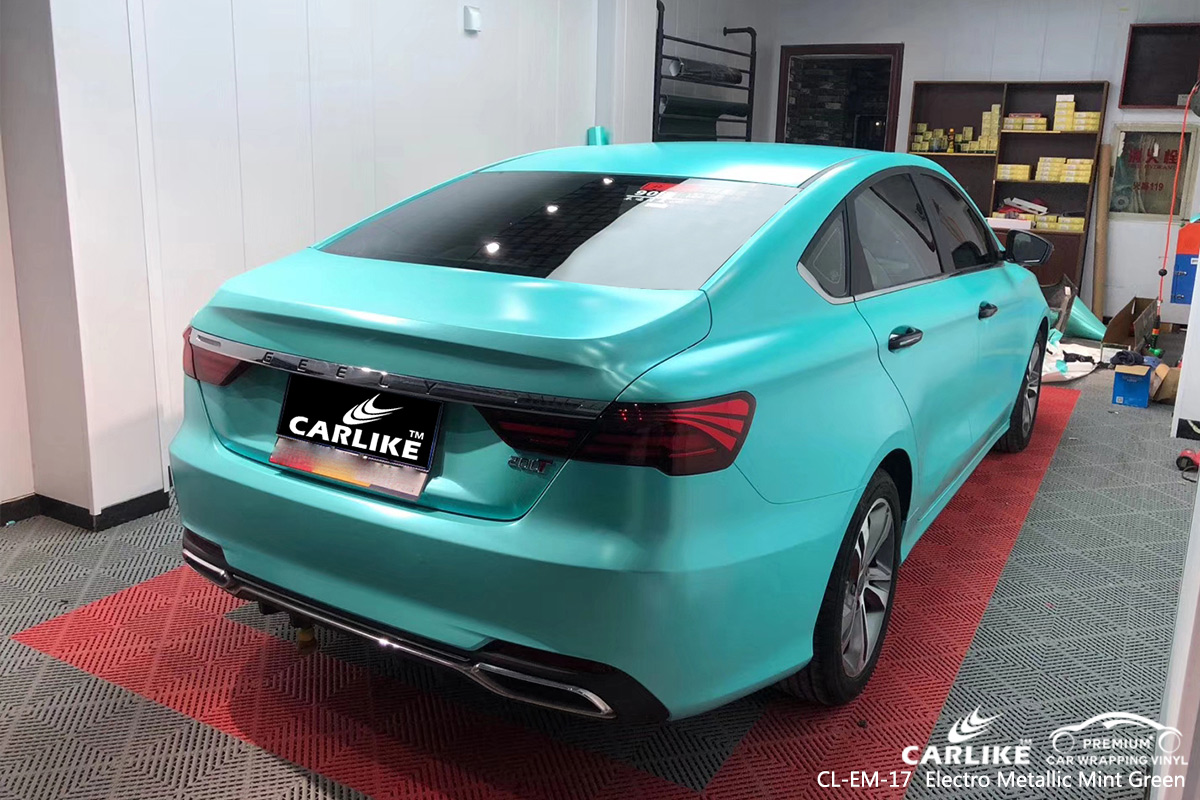 CL-EM-17 electro metallic mint green car wrap gloss for GEELY Kastamonu Turkey