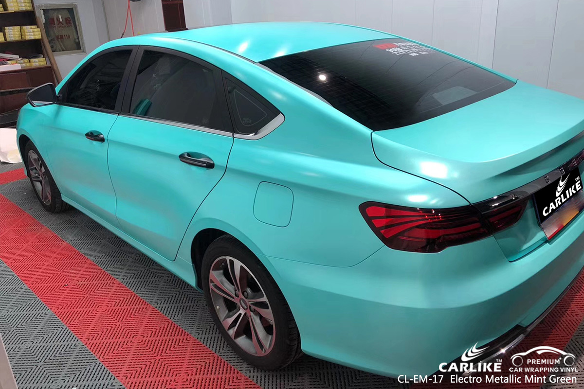 CL-EM-17 electro metallic mint green car wrap gloss for GEELY Kastamonu Turkey