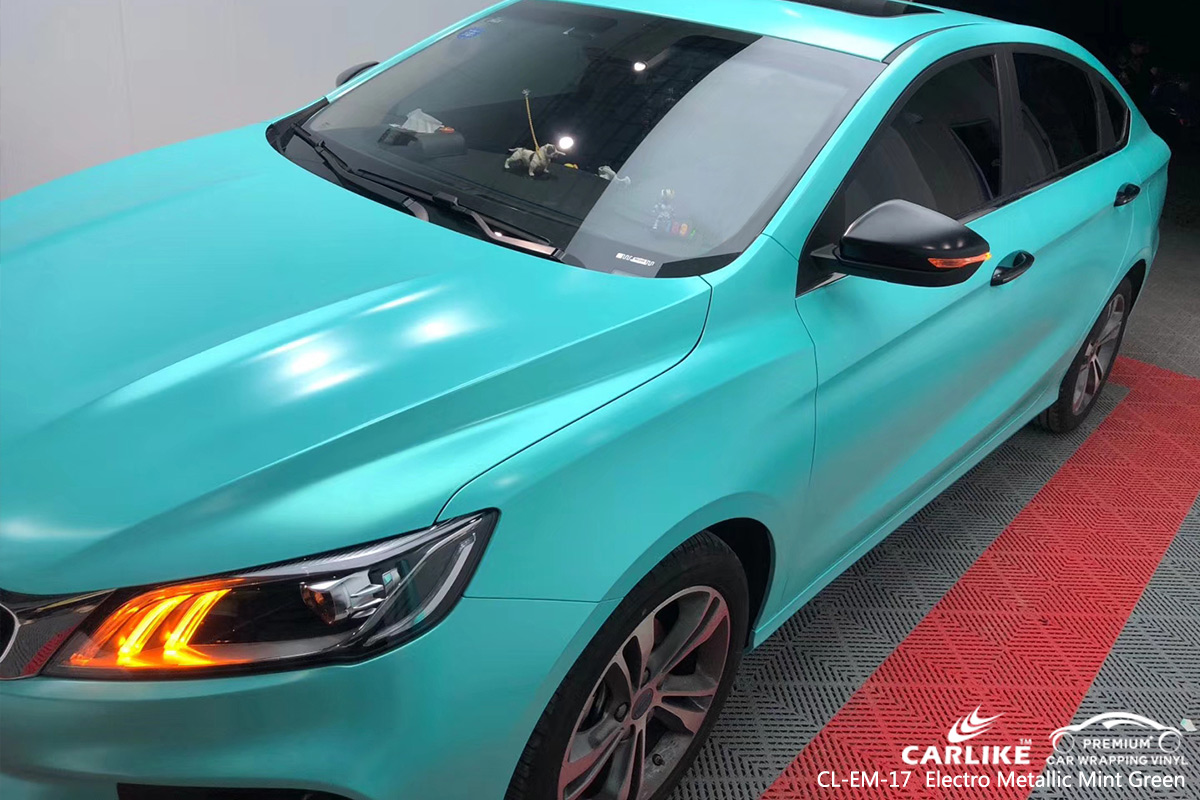 CL-EM-17 electro metallic mint green car wrap gloss for GEELY Kastamonu Turkey