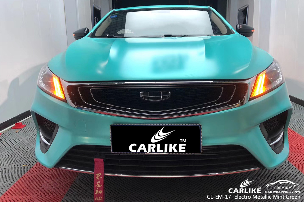 CL-EM-17 electro metallic mint green car wrap gloss for GEELY Kastamonu Turkey
