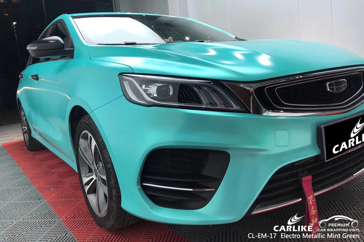 CL-EM-17 electro metallic mint green car wrap gloss for GEELY Kastamonu Turkey