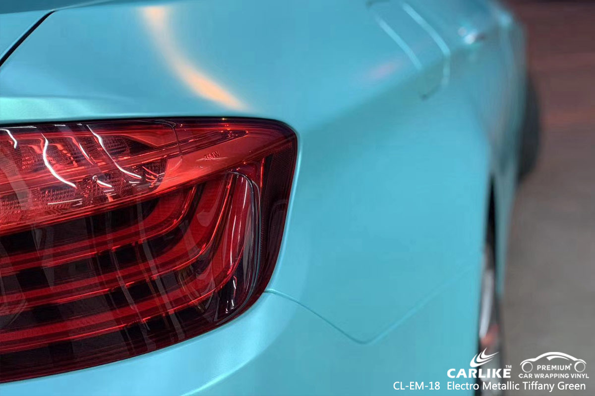 CL-EM-18 electro metallic tiffany green vehicle wrapping for BMW Illinois United States