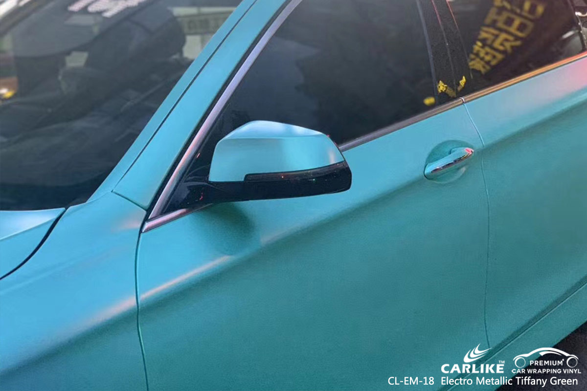 CL-EM-18 electro metallic tiffany green vehicle wrapping for BMW Illinois United States