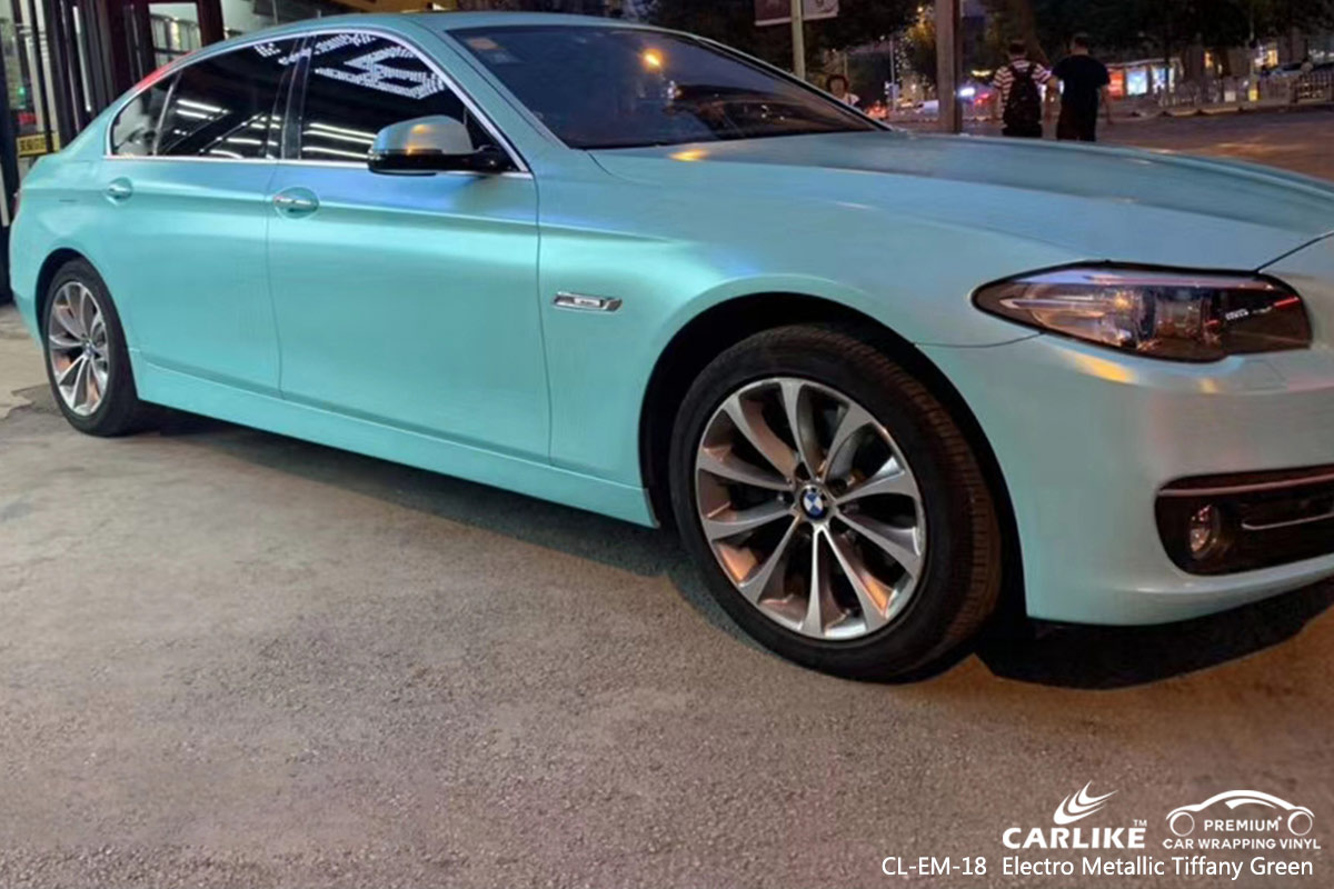 CL-EM-18 electro metallic tiffany green vehicle wrapping for BMW Illinois United States