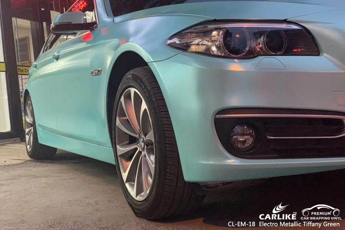 CL-EM-18 electro metallic tiffany green vehicle wrapping for BMW Illinois United States