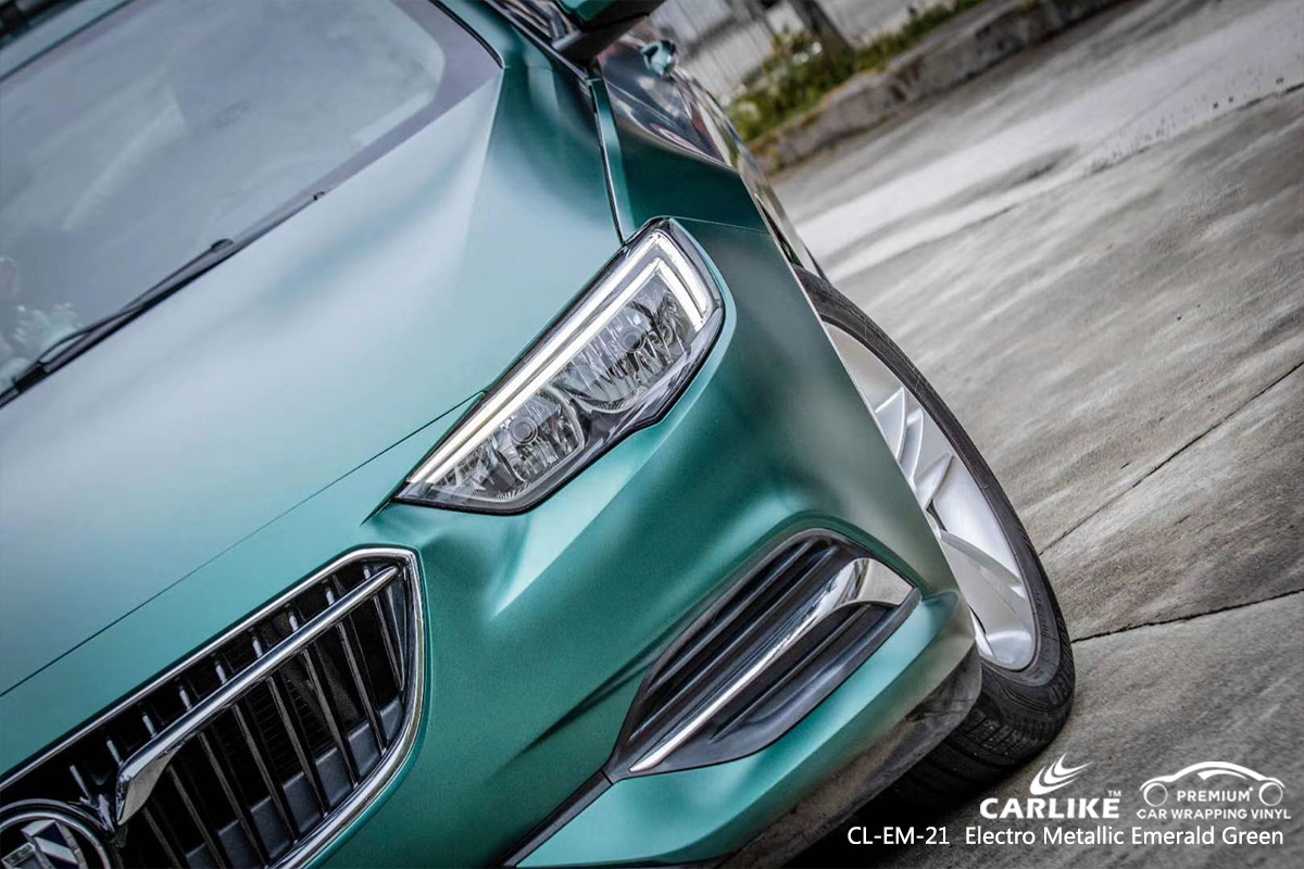 CL-EM-21 electro metallic emerald green vinyl films for BUICK Brandenburg Germany