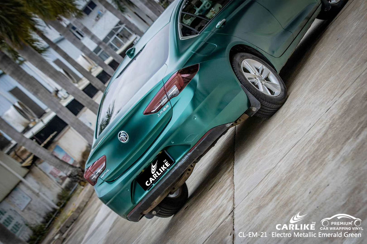 CL-EM-21 electro metallic emerald green vinyl films for BUICK Brandenburg Germany