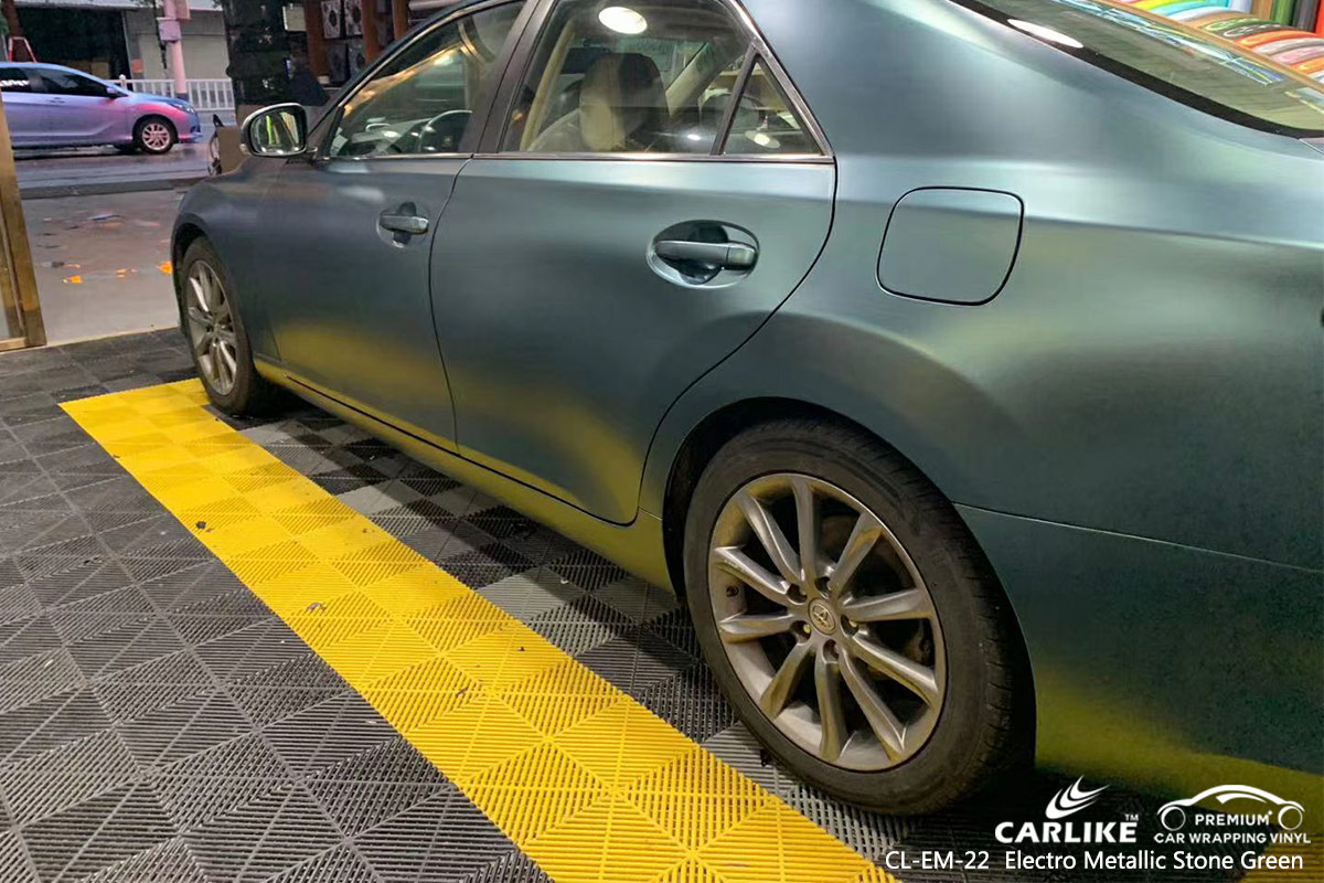 CL-EM-22 electro metallic stone green car foil for TOYOTA Pernambuco Brazil