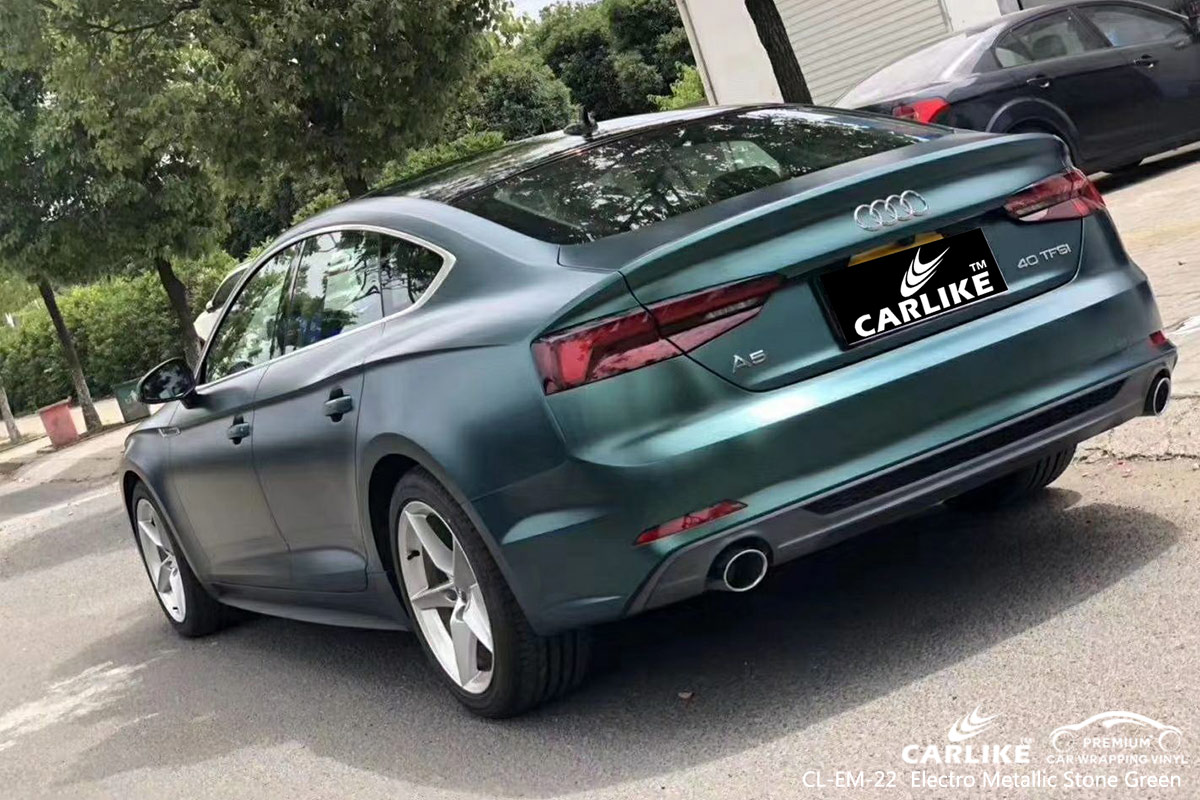 CL-EM-22 electro metallic stone green vinyl sticker paper for AUDI North Brabant Netherlands