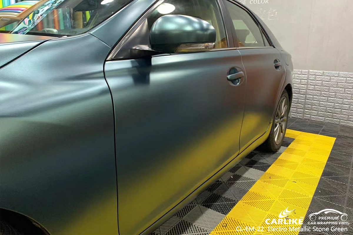 CL-EM-22 electro metallic stone green car foil for TOYOTA Pernambuco Brazil