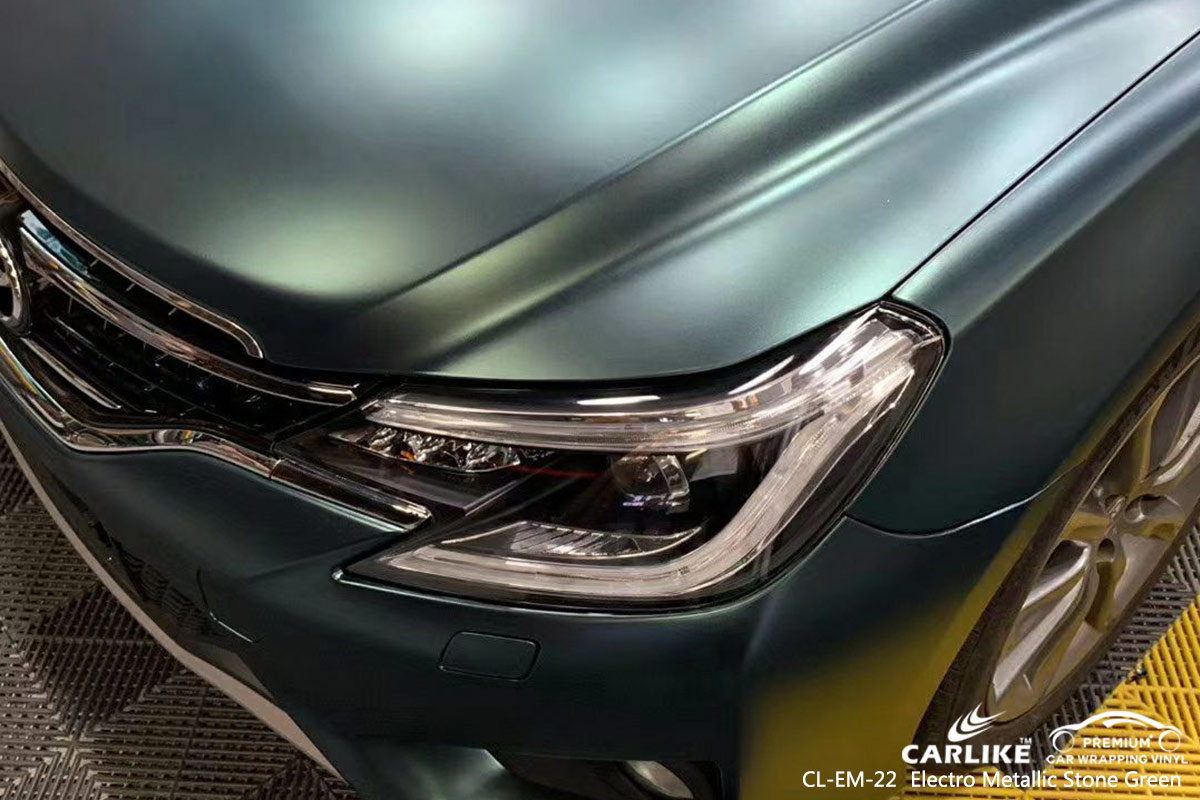 CL-EM-22 electro metallic stone green car foil for TOYOTA Pernambuco Brazil