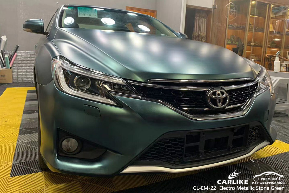CL-EM-22 electro metallic stone green car foil for TOYOTA Pernambuco Brazil