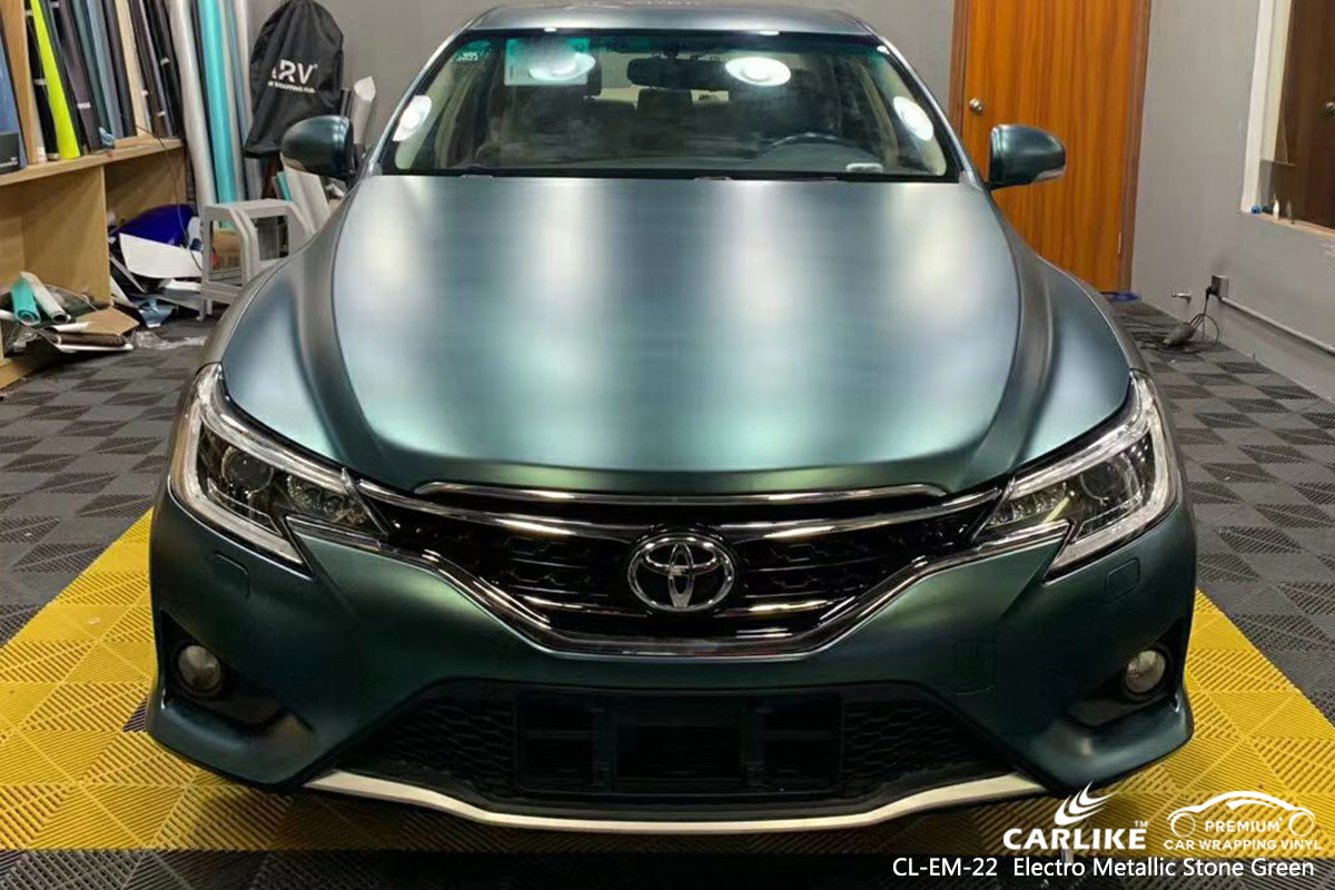 CL-EM-22 electro metallic stone green car foil for TOYOTA Pernambuco Brazil