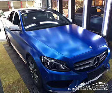 CL-EM-29 electro metallic jazz blue car wrapping for MERCEDES-BENZ