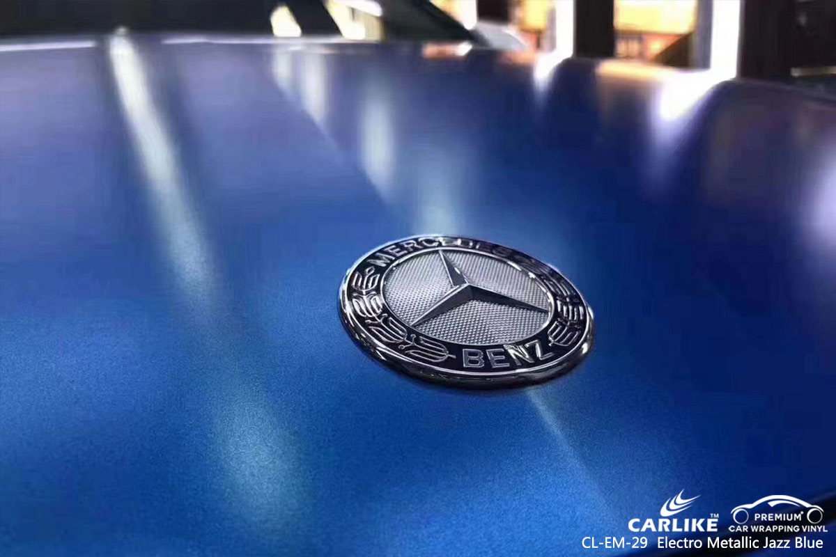 CL-EM-29 electro metallic jazz blue car wrapping for MERCEDES-BENZ Rio de Janeiro Brazil