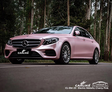 MERCEDES-BENZ Mpumalanga Güney Afrika için CL-EM-33 elektro metalik kiraz pembe gövde sarma araba tedarikçisi