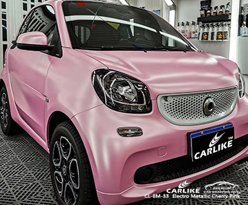 CL-EM-33 غشاء التفاف السيارة الوردي المعدني الكهربائي لـ SMART Hauts-de-France France